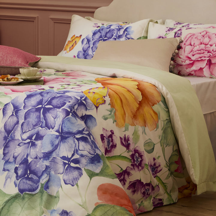 IDALIA FUCHSIA SUPER KING DUVET SET MULTI