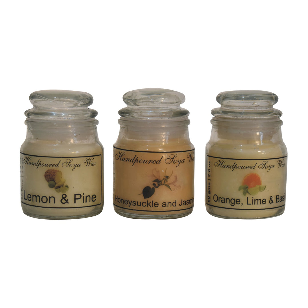 Hourglass Candle Set of 3 (Fruit)