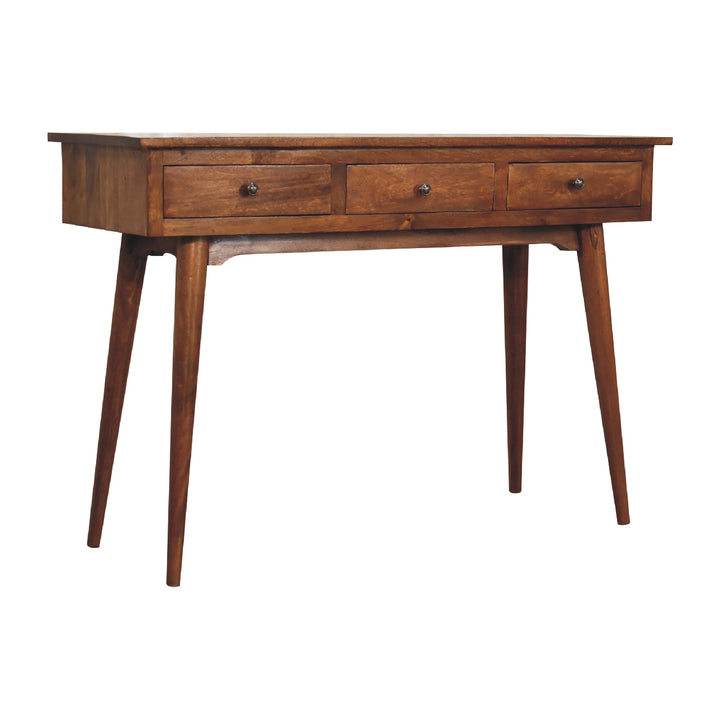 Large 3 Drawer Chestnut Console