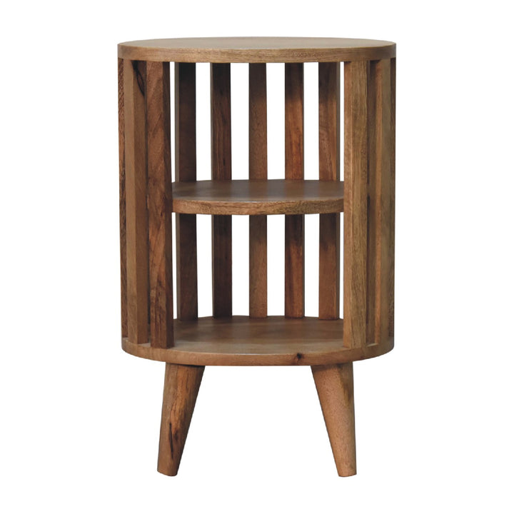 Ariella Double Shelf Oak-ish Bedside