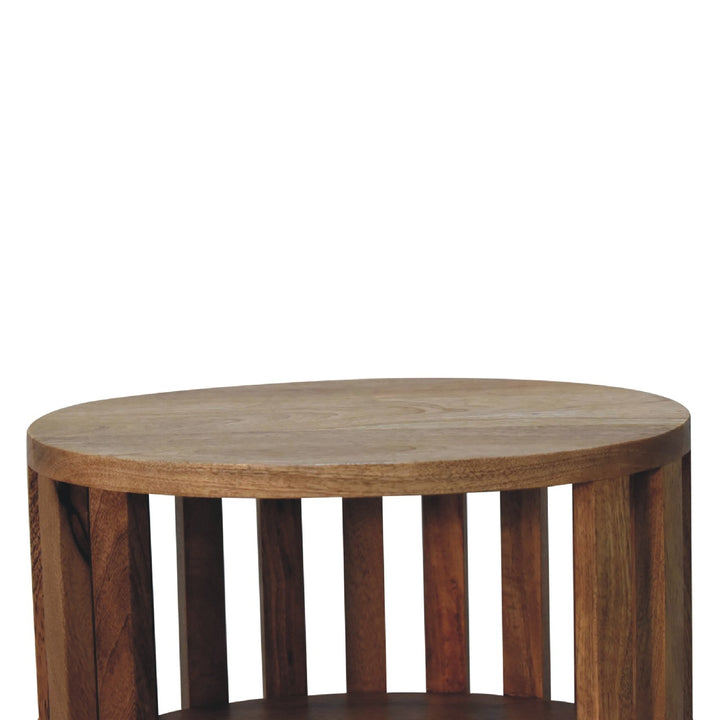 Ariella Double Shelf Oak-ish Bedside