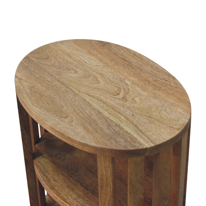 Ariella Double Shelf Oak-ish Bedside