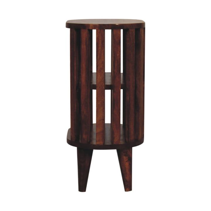 Ariella Double Shelf Chestnut Bedside