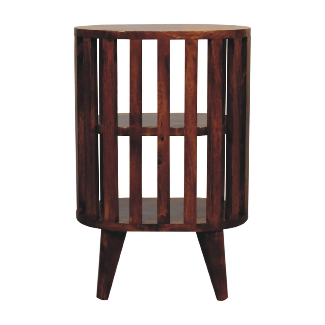 Ariella Double Shelf Chestnut Bedside