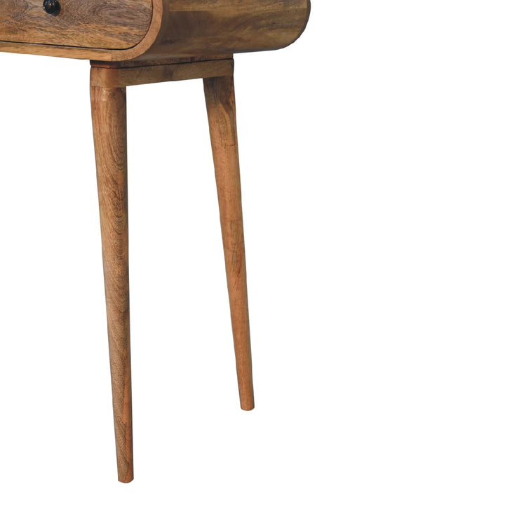 Curved Oak-ish Writing Desk