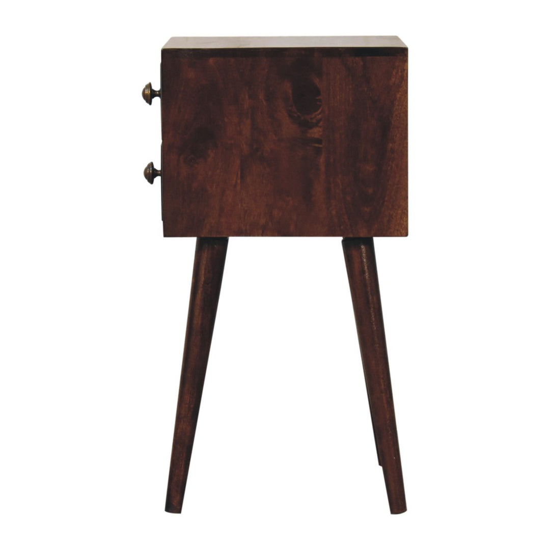 Mini 2 DrawerCalifornia Walnut Bedside