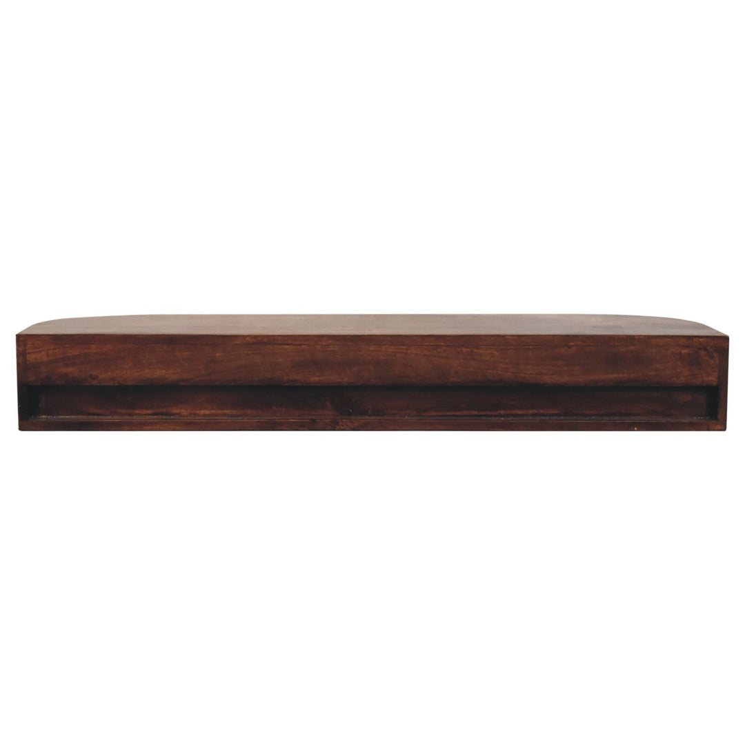 Lunar 2 Drawer Wall Mounted Chestnut Console