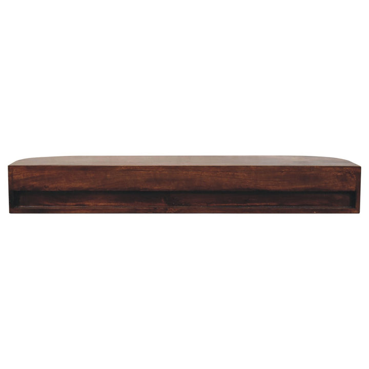 Lunar 2 Drawer Wall Mounted Chestnut Console