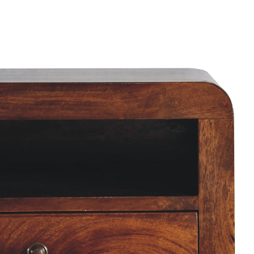 Chunky Chestnut 1 Drawer Wall Mounted Nightstand