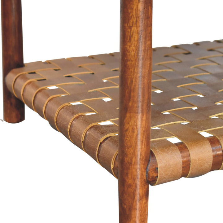 Regency Woven Console Table with 4 drawers