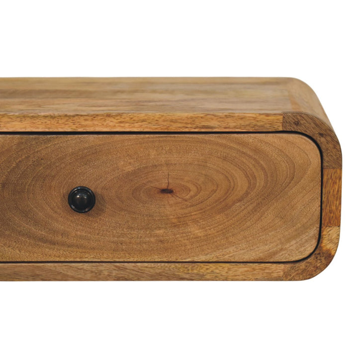 Avora Wall-Mounted Oak-ish 1 Drawer Nightstand