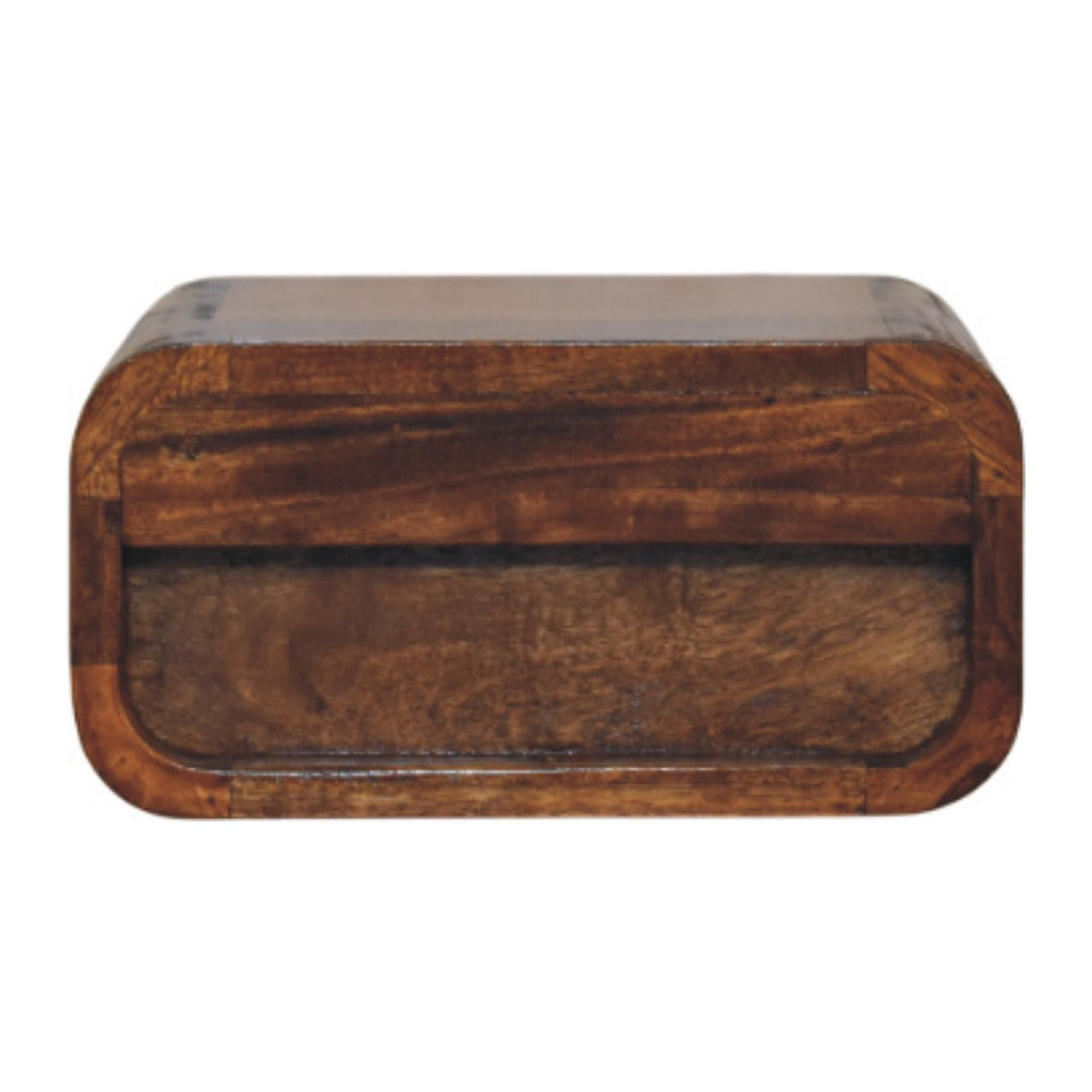 Avora Mini Wall-Mounted Chestnut 1 Drawer Nightstand