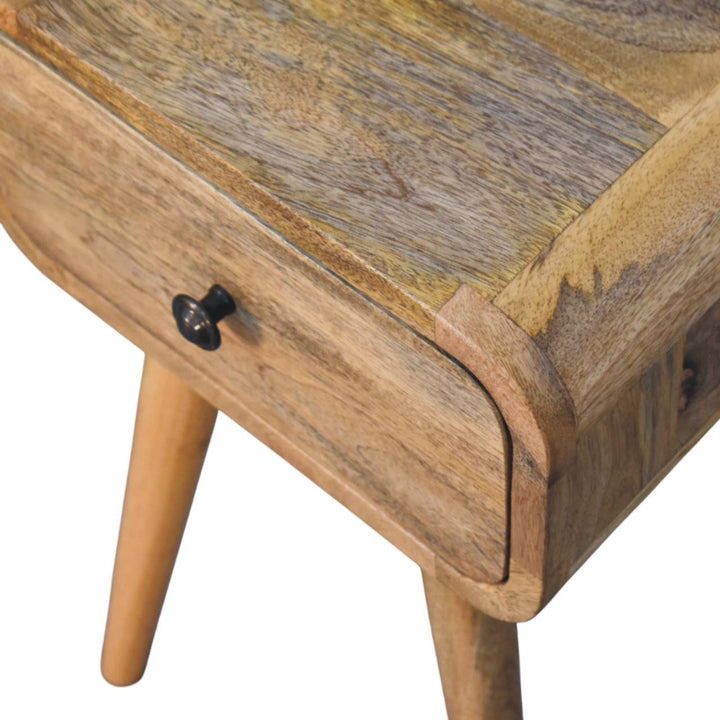 Avora Mini Oak-ish Nightstand with 1 drawer