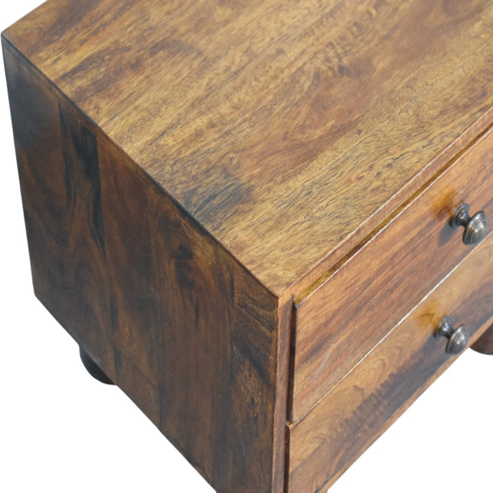 Tula 2 Drawer Chestnut Nightstand