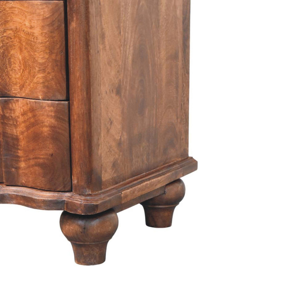 Lume Roasted Shelf Bedside Table