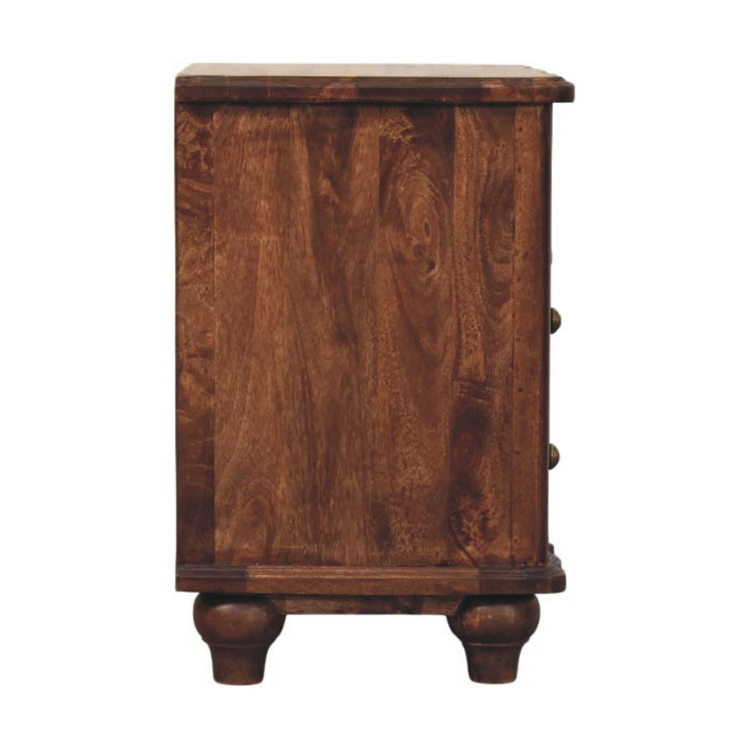 Lume Roasted Shelf Bedside Table
