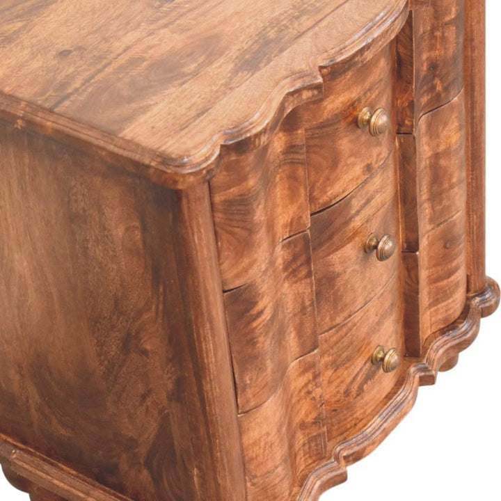 Lume Roasted Panelled Bedside