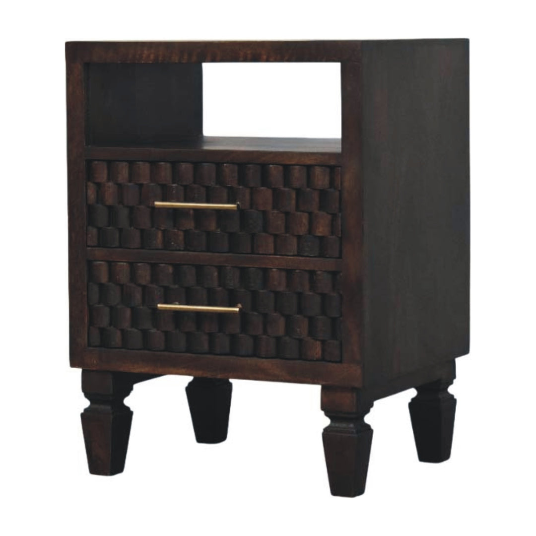 Cadiz Carved Bedside Table