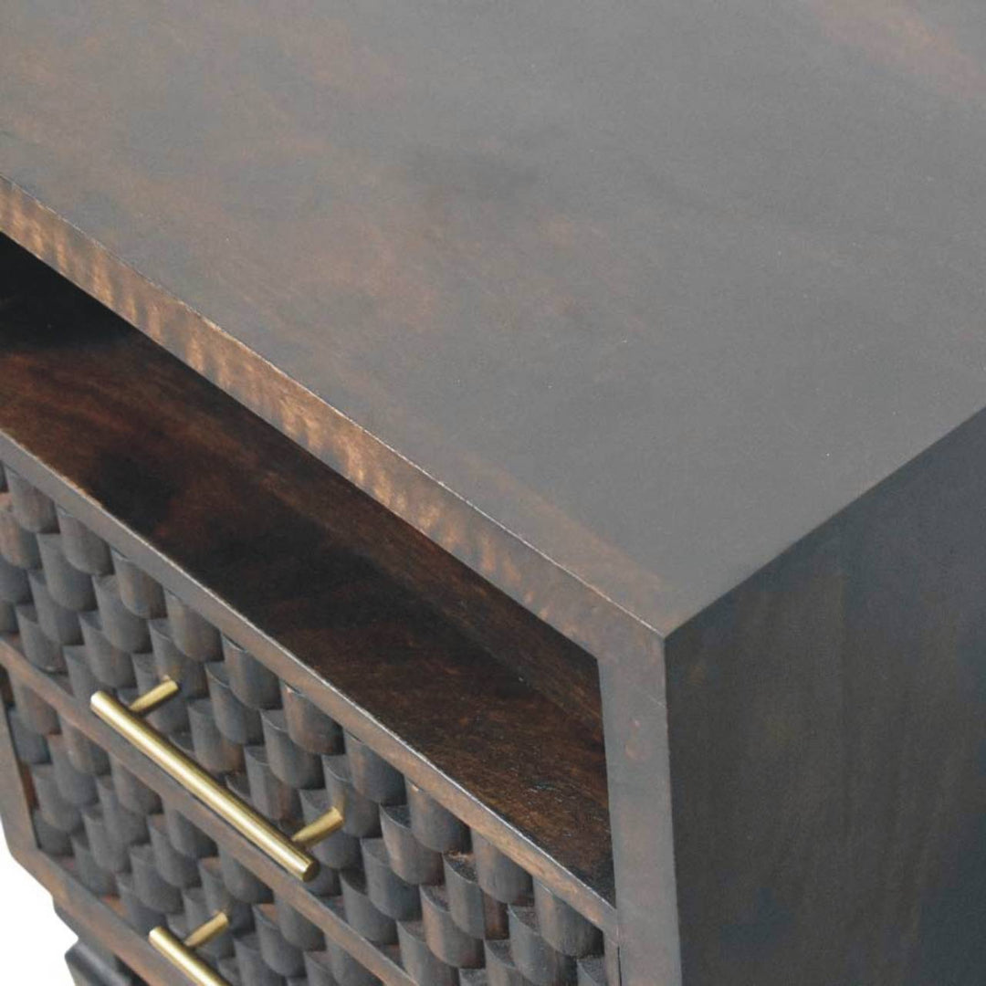 Cadiz Carved Bedside Table