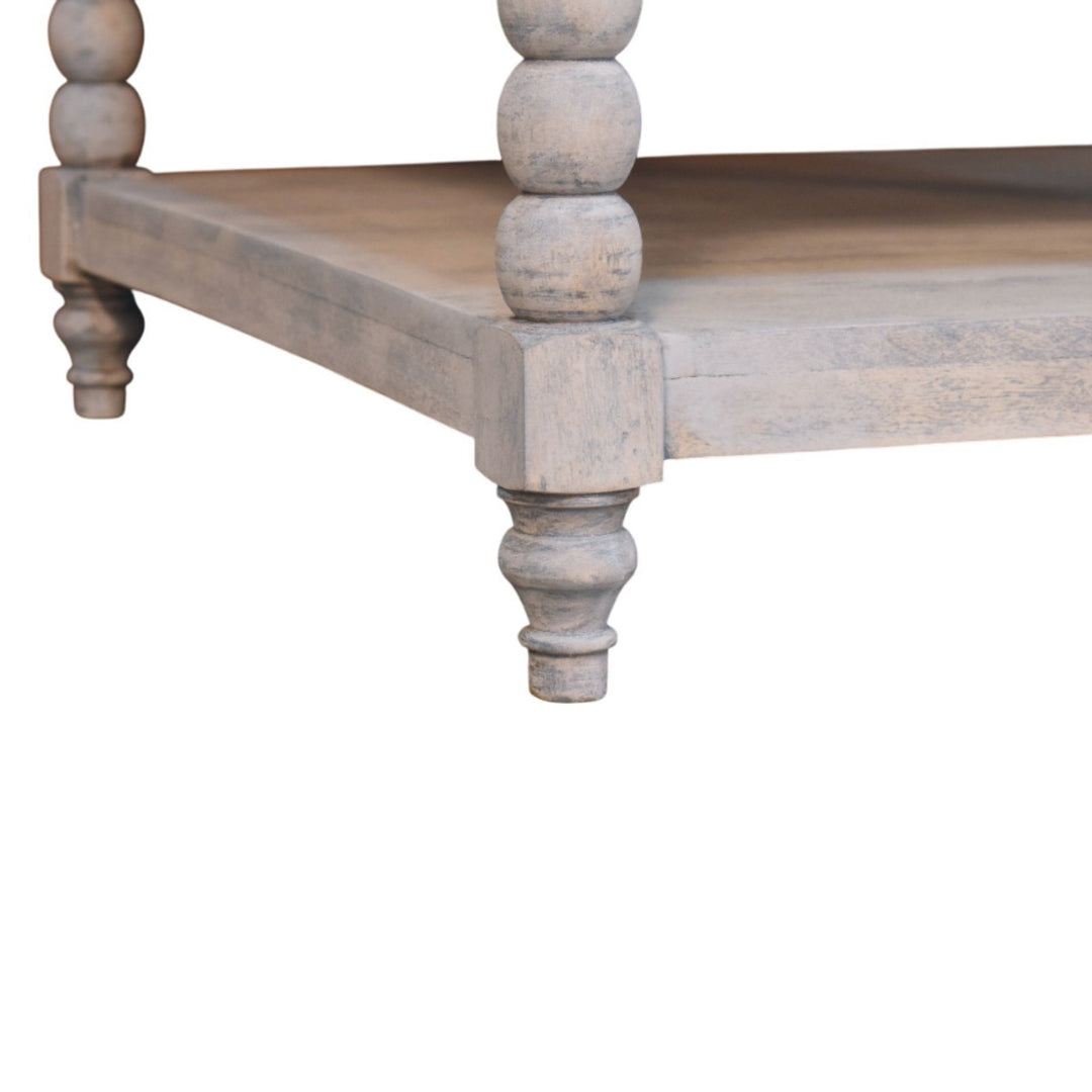 Spindle Acid Wash Coffee Table