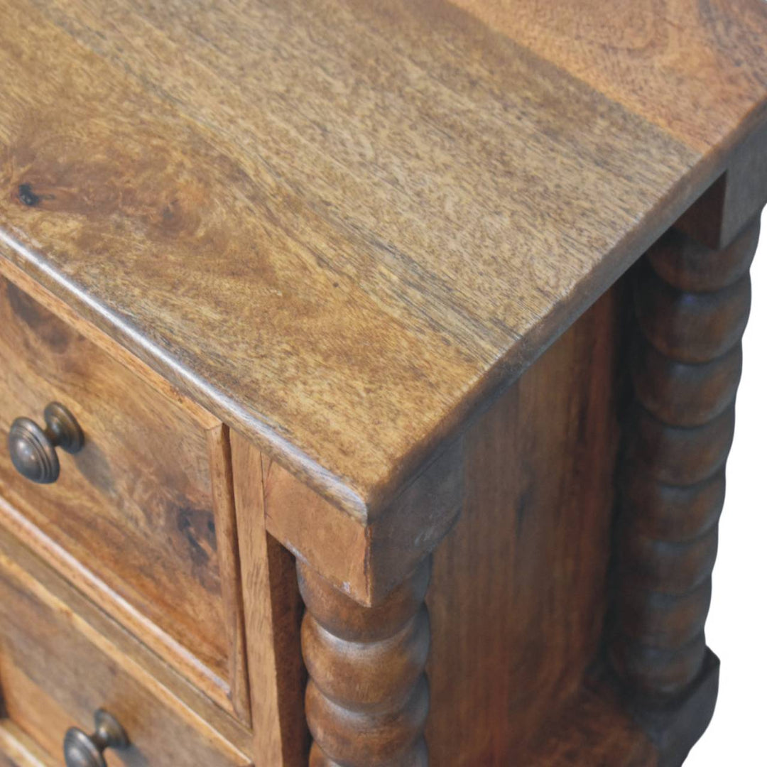 Barley Twist 2-Drawer Bedside