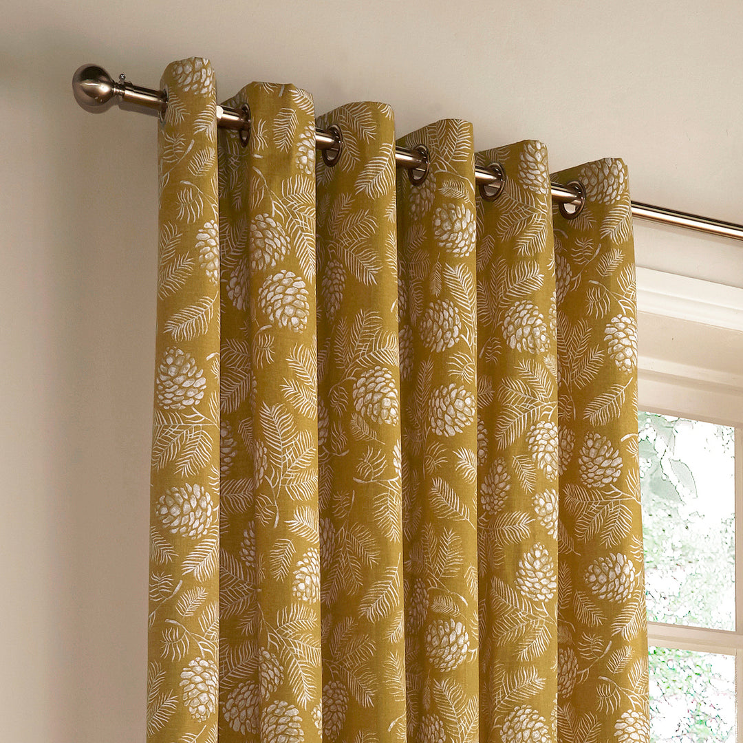 IRWIN 117X137 R/TOP CURT MUSTARD