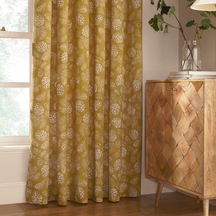 IRWIN 117X183 R/TOP CURT MUSTARD