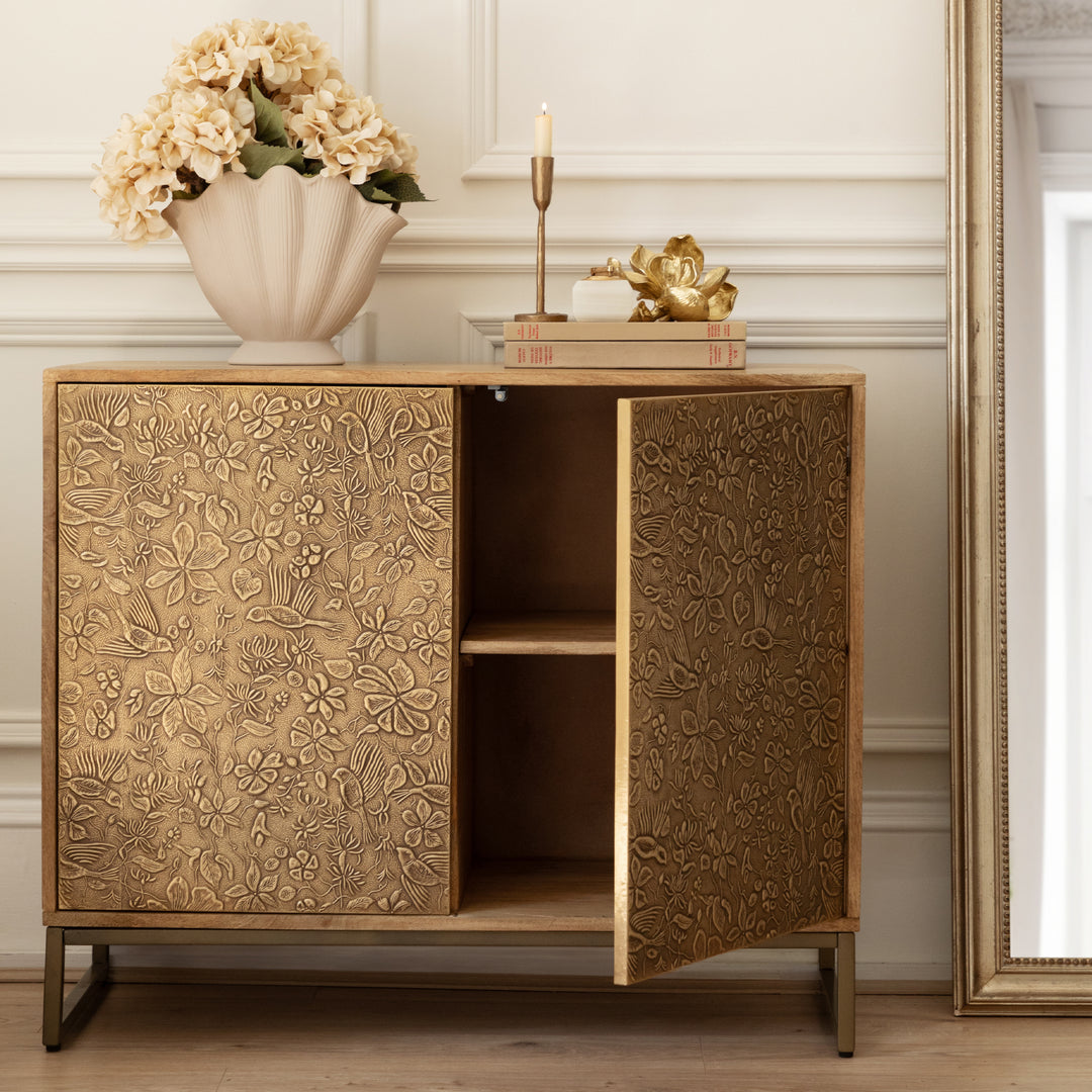 ISADORA CABINET ANTIQUE BRASS