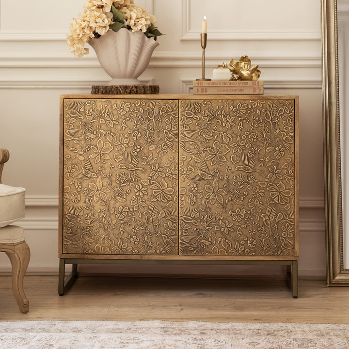 Isadora Cabinet Antique Brass