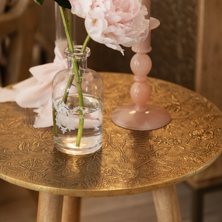 ISADORA SIDE TABLE ANTIQUE BRASS