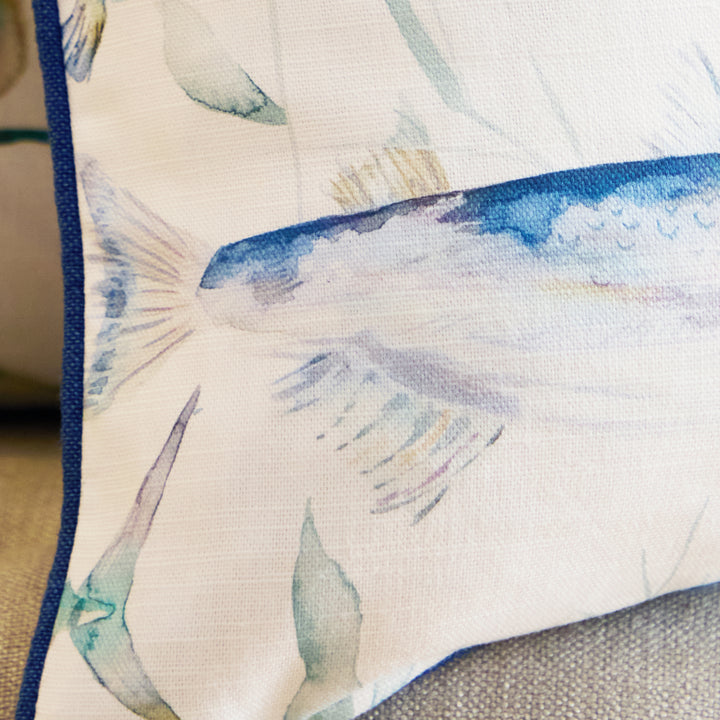 IVES WATER 50X50 CUSHION CASE COBALT