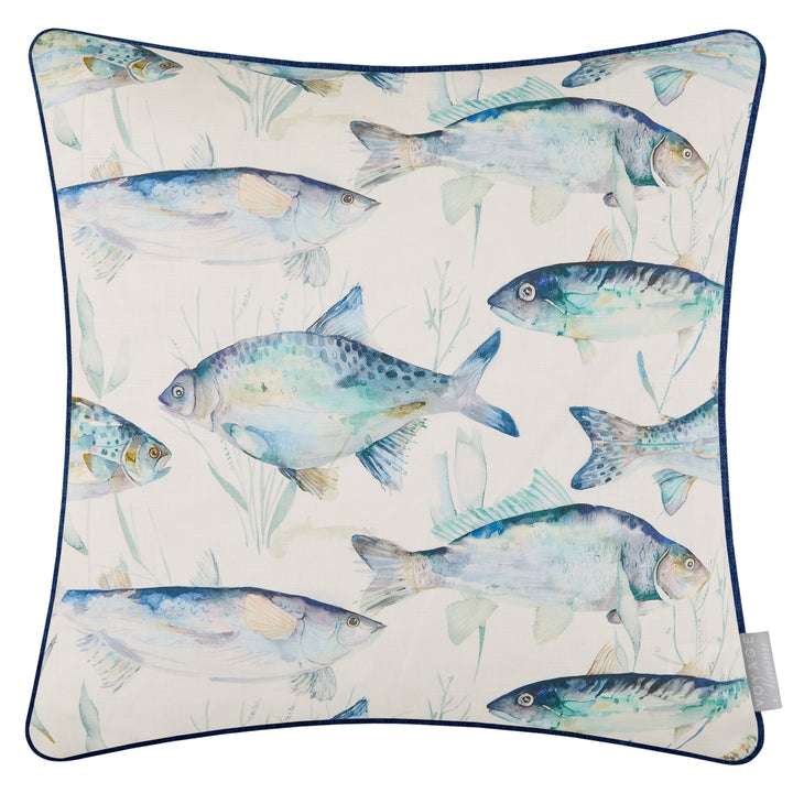 IVES WATER 50X50 CUSHION CASE COBALT