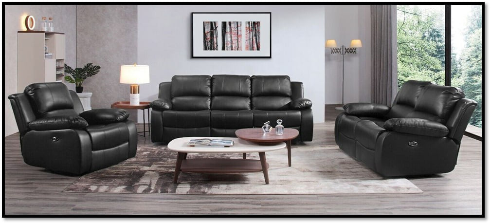 Valencia Air Leather 3+2 Recliners