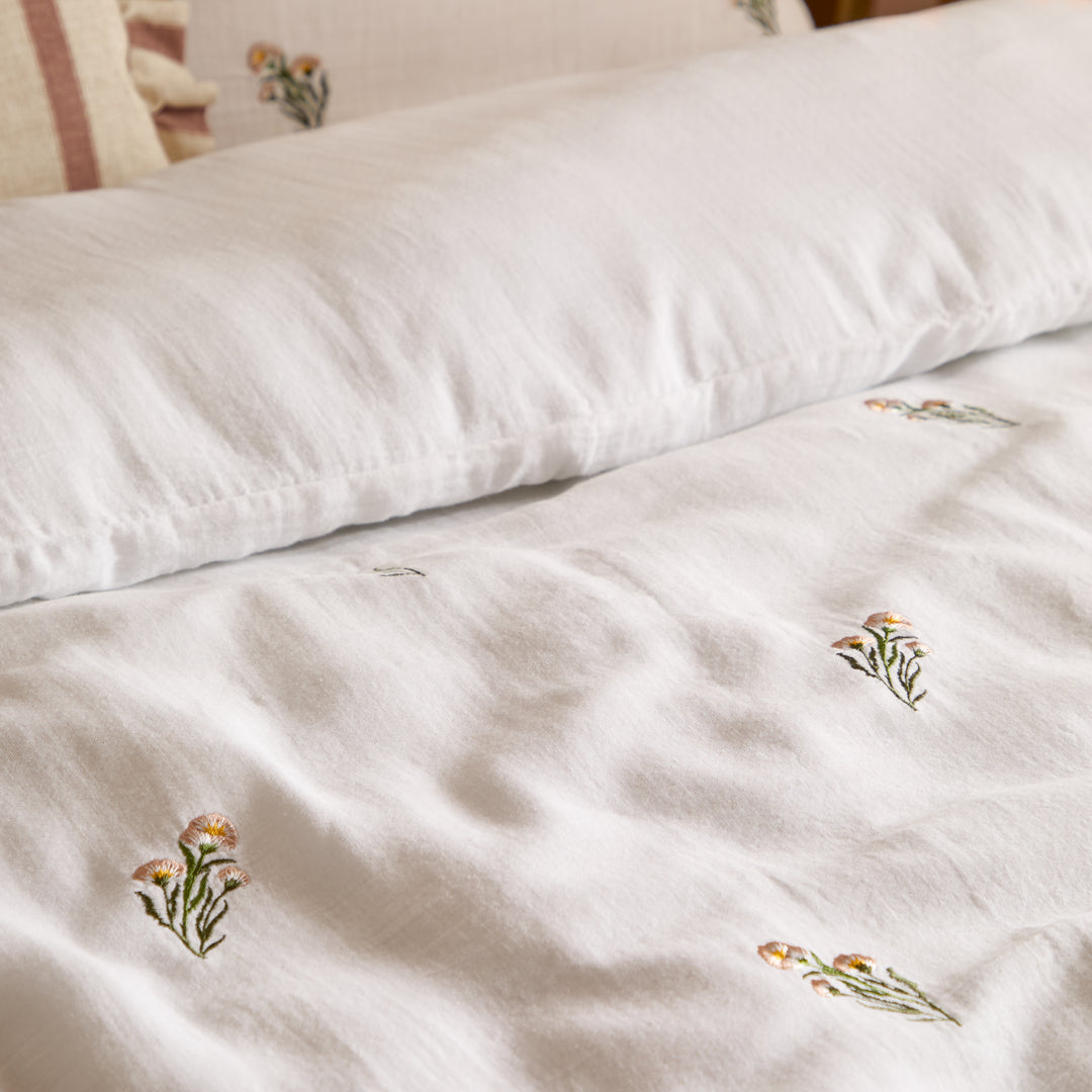 Josephine King Duvet Set White/Pink - image 4