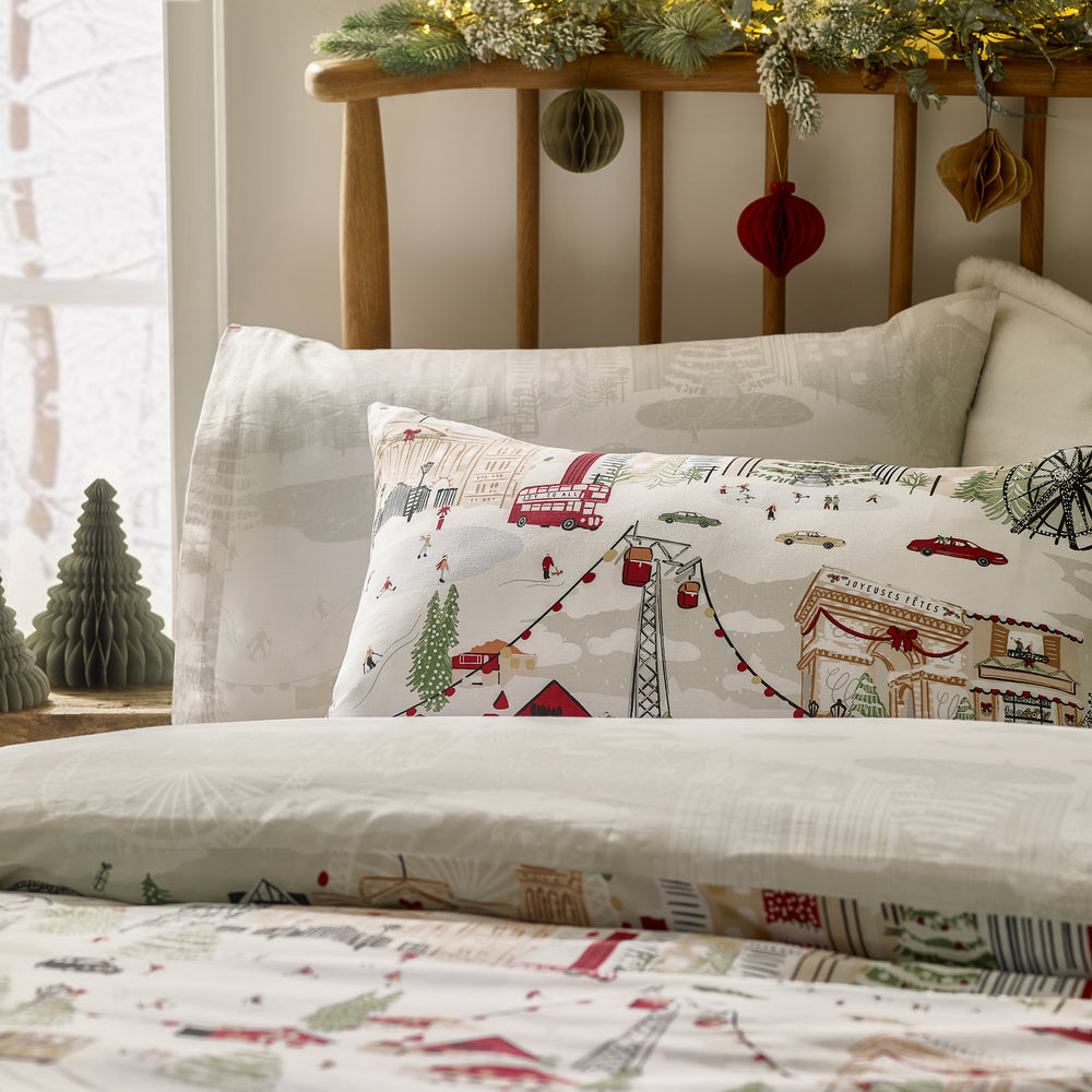 Joy To All Double Duvet Set Snow/Berry - image 2