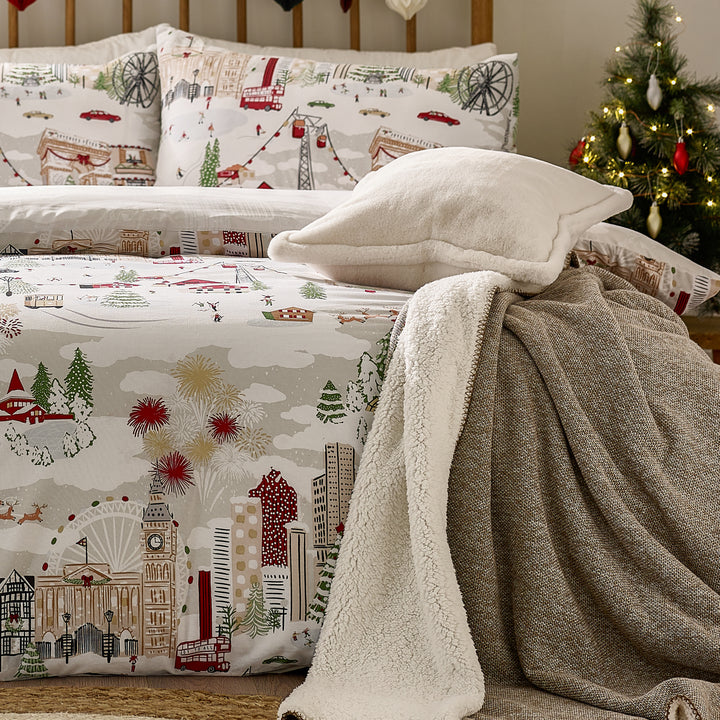 Joy To All Double Duvet Set Snow/Berry - image 3