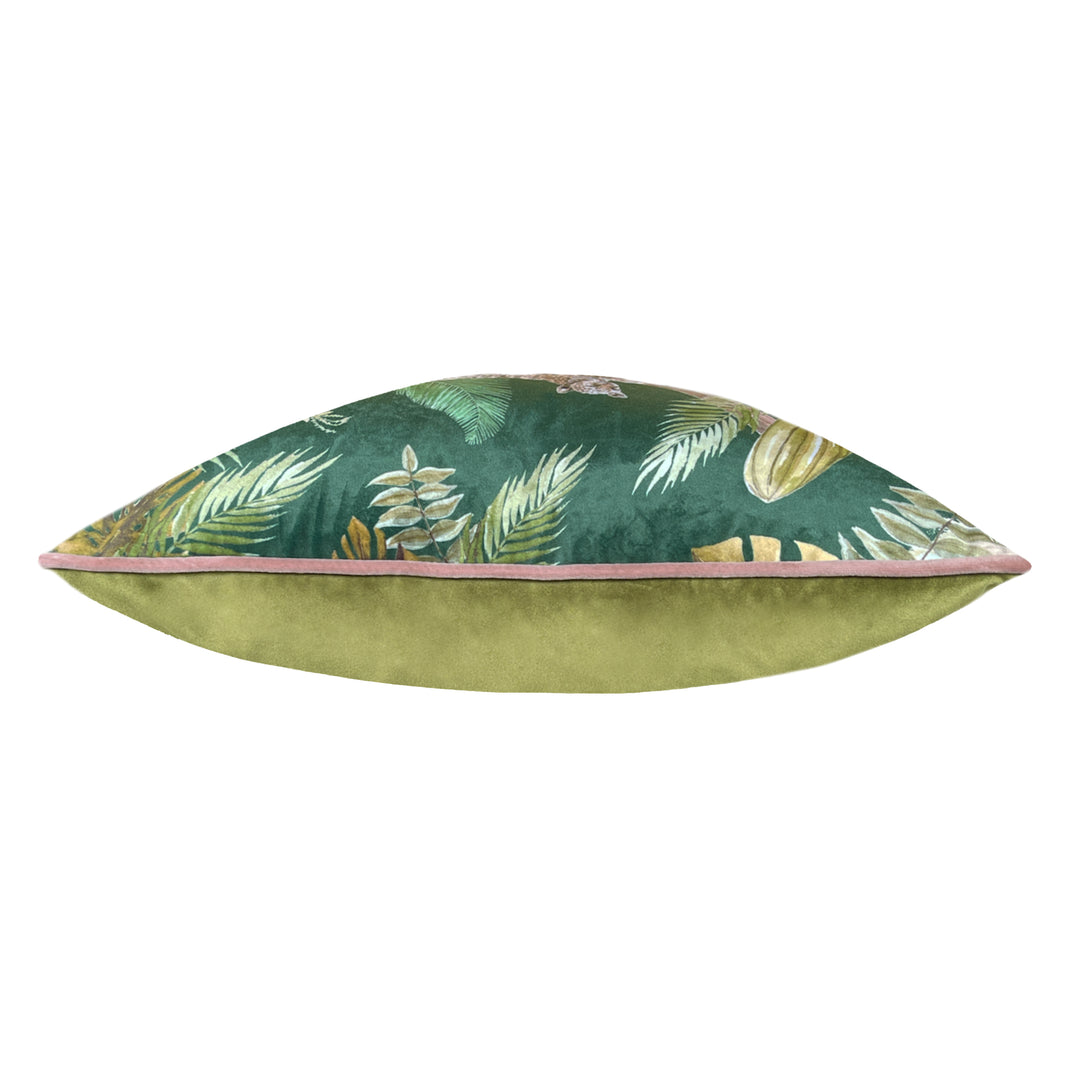 JUNGLE LEOP PIPED 43X43 C/C GREEN