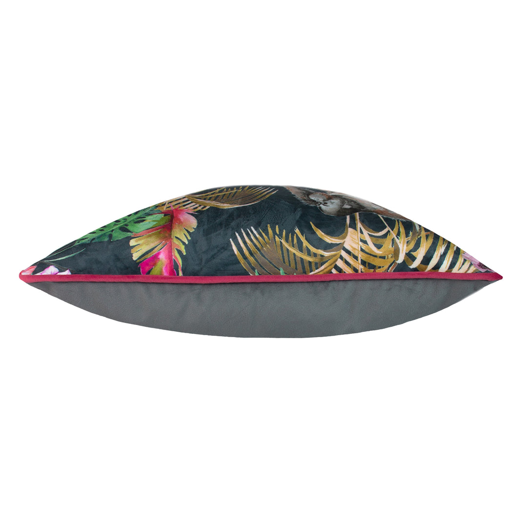 JUNGLE MONKEY PIPED 43X43 C/C BLUE