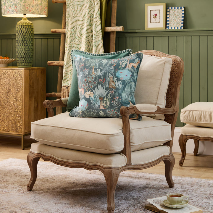 JUNGLE SERENE OCEAN 50X50 CUSHION CASE MULTI