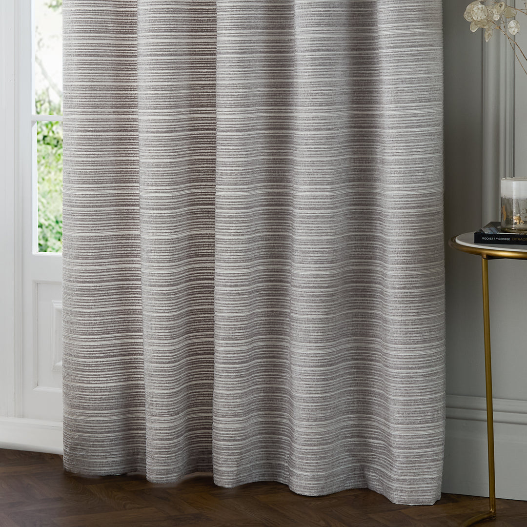 JUPITER 229X137 EYELET CURTAINS SILVER