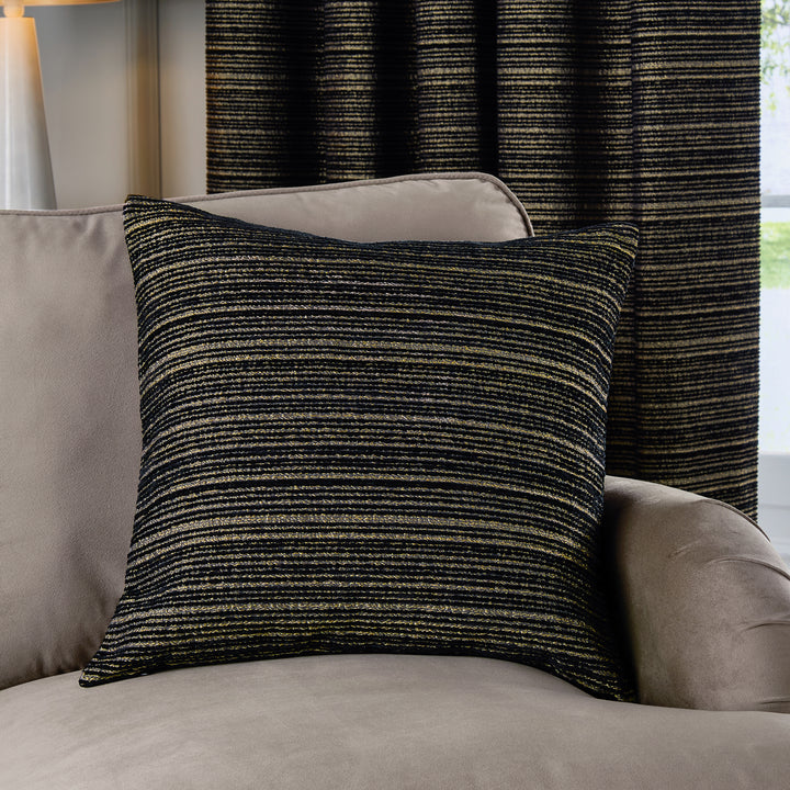 Jupiter 50x50 Cushion Case Black/Gold