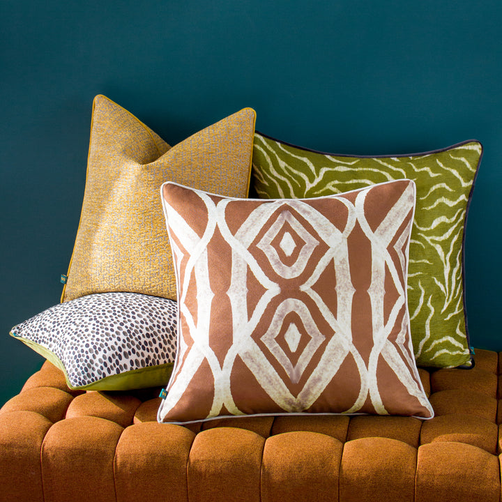 JURONG TIGER CHENILLE 50X50 CUSHION CASE MOSS