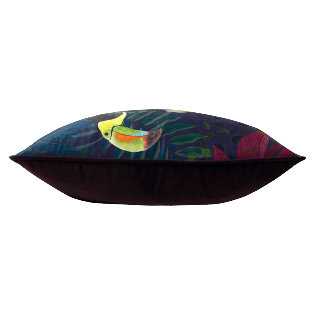 PIPED KALA 30X50 CUSHION CASE TOUCAN