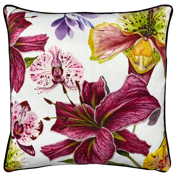 PIPED KALA 50X50 CUSHION CASE ORCHIDS