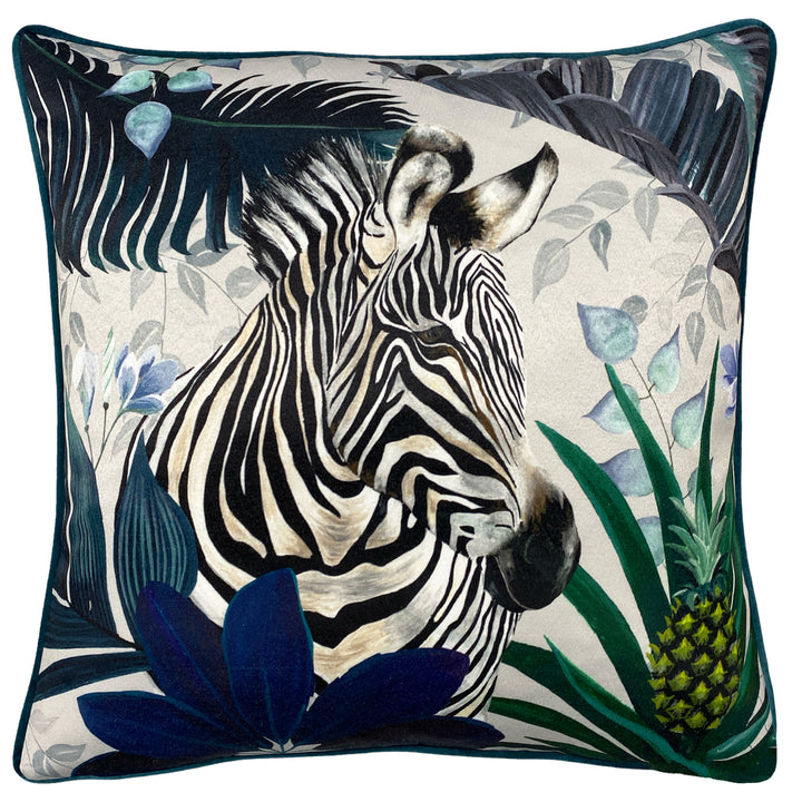 PIPED KALA 50X50 CUSHION CASE ZEBRA