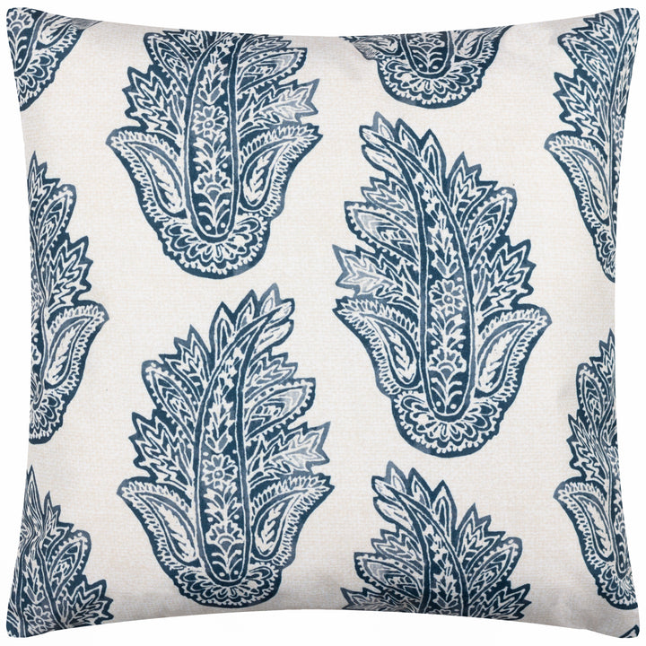 Kalindi Paisley 43x43 Outdoor Cushion Case Navy - image 2
