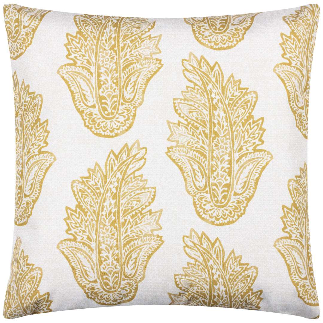 Kalindi Paisley 43x43 Outdoor Cushion Case Saffron - image 2