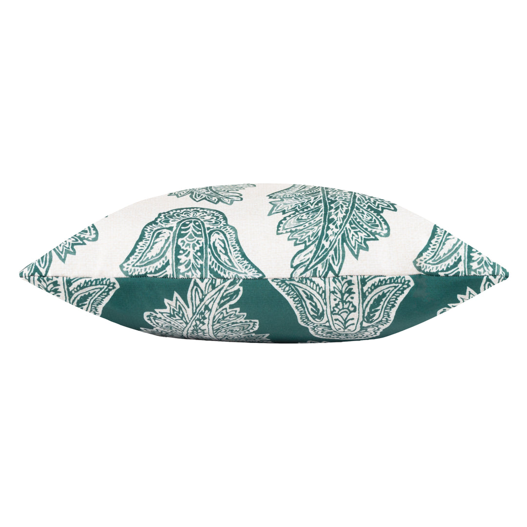 Kalindi Paisley 43x43 Outdoor Cushion Case Teal - image 3