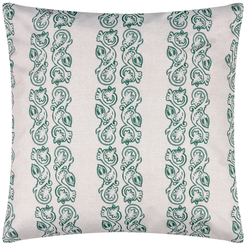 Kalindi Stripe 55x55 Outdoor Cushion Case Teal - image 2