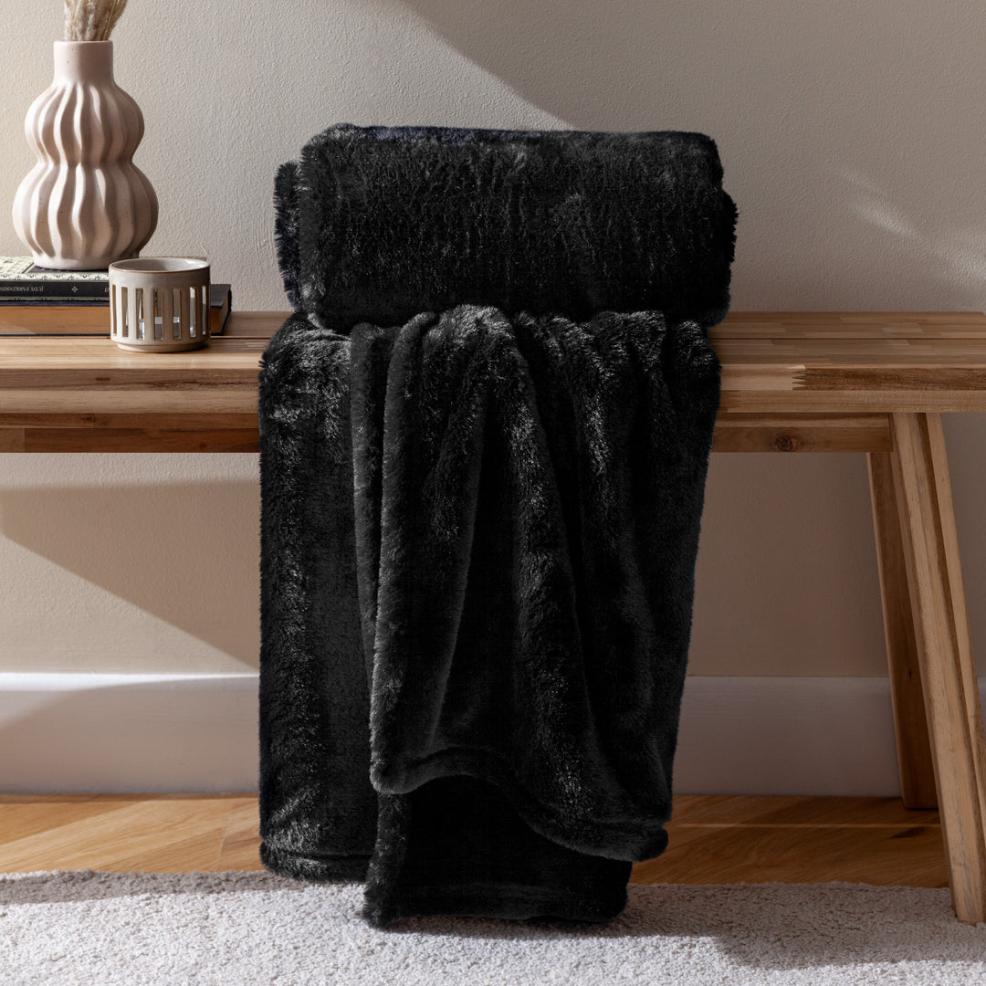 Kallu 130x180 Throw Black - image 3